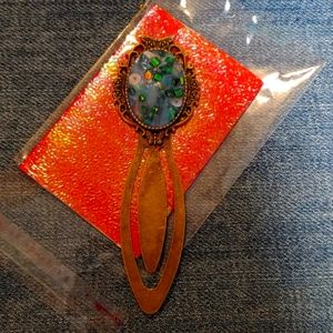 Metal & resin bookmark